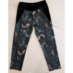 Patagonia Centered Tights‎ Womens Medium Teal Black Abstract Floral Leggings